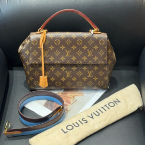 Louis Vuitton Cluny Brown Monogram Canvas Handbag 30x22.5x12 2018 | Luna Bags
