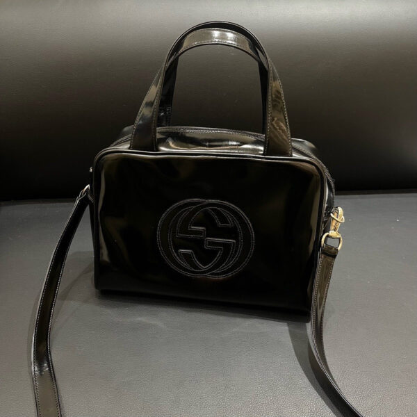 Gucci Black Leather Handbag 27x19x10 | Luna Bags