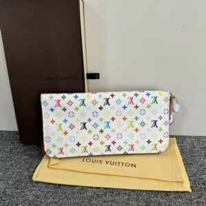 Louis Vuitton Multicolor Sarah Wallet White | Luna Bags