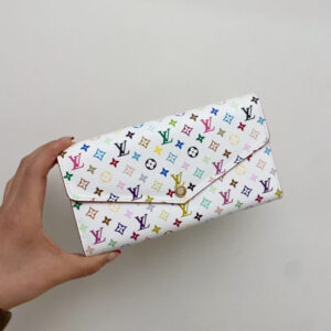Louis Vuitton Multicolore Sarah Wallet White | Luna Bags