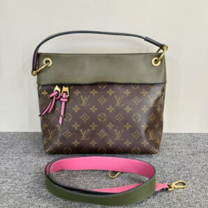 Louis Vuitton Monogram Canvas Olive Pink Two-Way Bag | Luna Bags