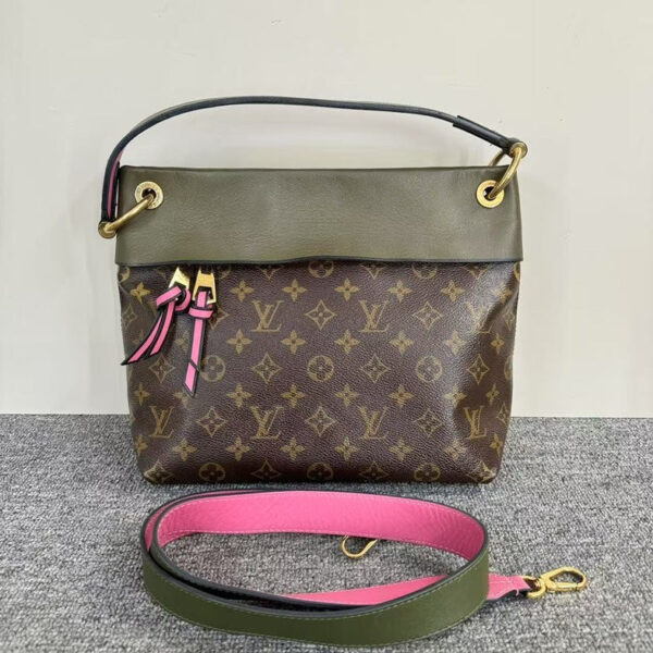 Louis Vuitton Monogram Canvas Olive Pink Two-Way Bag | Luna Bags