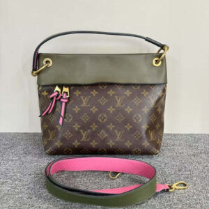 Louis Vuitton Monogram Canvas Olive Pink Two-Way Bag | Luna Bags