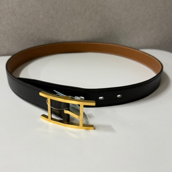 Hermes H Buckle Black Leather Belt 85cm/34” O274653 | Luna Bags