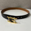 Hermes H Buckle Black Leather Belt 85cm/34” O274653 | Luna Bags - Image 10