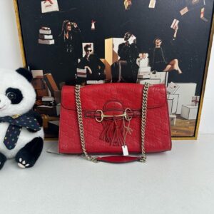 Gucci Emily Bag Red Shoulder Bag | Luna Bags