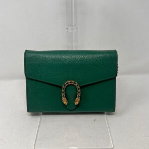 Gucci Dionysus Green Leather Crossbody Bag AF413 | Luna Bags