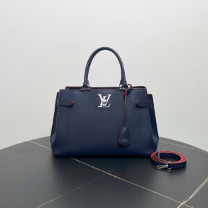 Louis Vuitton Capucines MM Navy Blue Tote Bag | Luna Bags