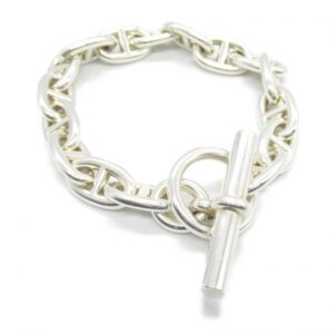 Hermes Shane Dunkle MM 16 Links Bracelet Silver Pre-Loved Condition A | Luna Bags