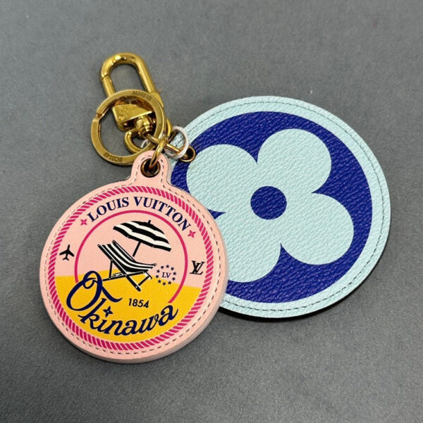 Louis Vuitton Okinawa Charm Pink Keychain | Luna Bags