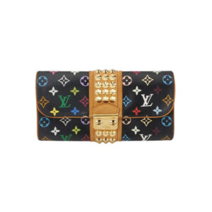 Louis Vuitton Multicolor Monogram Black Clutch | Luna Bags