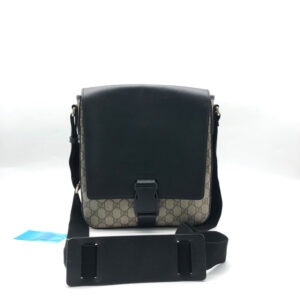 Gucci Messenger Bag Beige and Black Shoulder Bag | Luna Bags