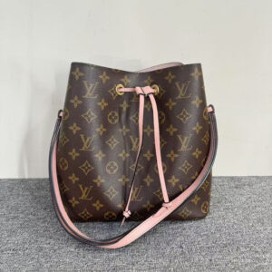 Louis Vuitton Monogram Bucket Bag Brown Leather - Preloved | Luna Bags