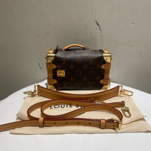 Louis Vuitton Soft Trunk Monogram Microchip Brown Crossbody Bag | Luna Bags