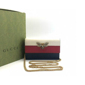 Gucci Marmont Preloved Chain Bag White Red Black Shoulder Bag | Luna Bags