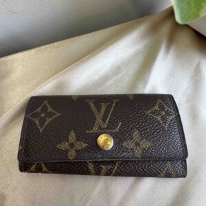 Louis Vuitton Monogram Canvas Keycase Brown Small Goods | Luna Bags