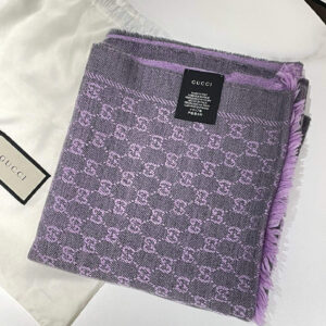Gucci Wool Scarf 180x48cm in Purple | Luna Bags