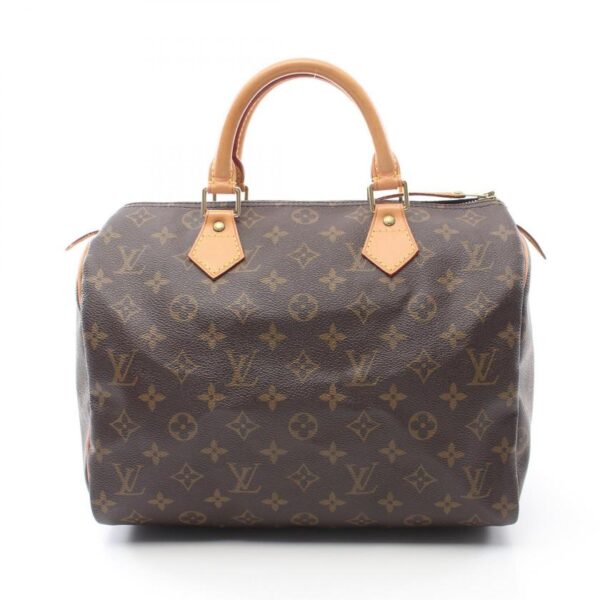 LOUIS VUITTON Speedy 30 Monogram Handbag Brown PVC Leather Pre-loved Condition A | Luna Bags