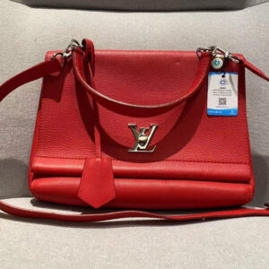 Louis Vuitton Capucines Red Leather Shoulder Bag | Luna Bags