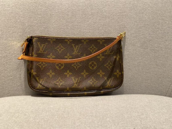 LOUIS VUITTON Monogram Pochette Brown Clutch Bag | Luna Bags