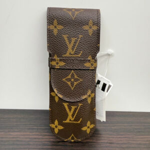 Louis Vuitton Monogram Preloved Pen Case Brown LB110043 | Luna Bags