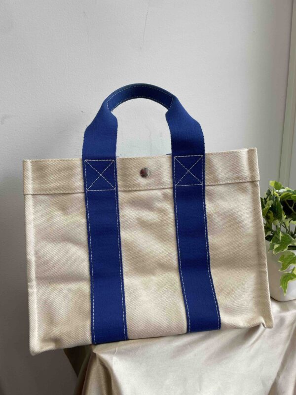 Hermes Tote Bag RE217 in Canvas Beige | Luna Bags