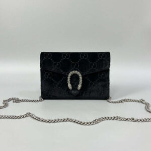 Gucci Dionysus Black Velvet WOC Crossbody Bag | Luna Bags