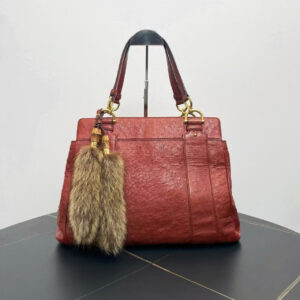 Gucci Vintage Marmont Red Leather Tote Bag | Luna Bags