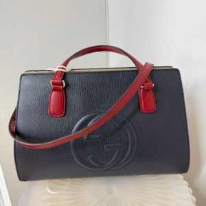 Gucci Soho Black Leather 2way Shoulder Bag | Luna Bags