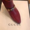 Gucci Ankle Boots in Burgundy with Hunter Green Trim | Luna Bags - Image 6
