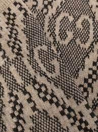 Gucci GG Barghin Knee-high Socks in Beige & White | Luna Bags