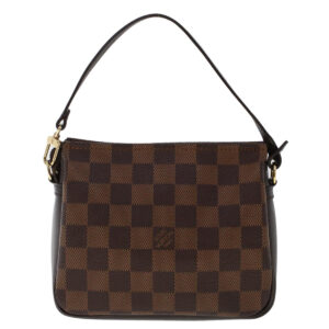 LOUIS VUITTON Damier Ebene Trousse Makeup Pouch N51982 LV Auth tb801 | Luna Bags