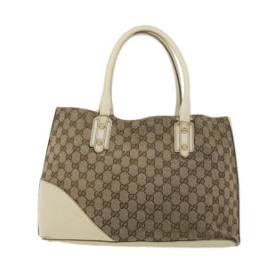 GUCCI GG Canvas Sherry Line Shoulder Bag Beige 137385  th3490 | Luna Bags