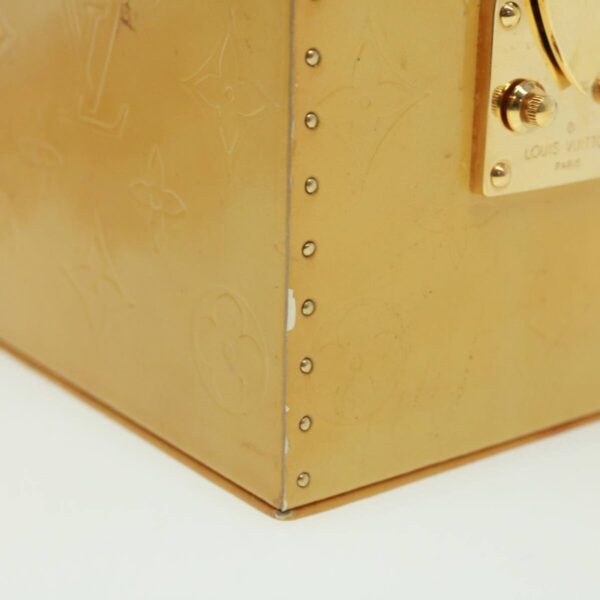 LOUIS VUITTON Monogram Vernis Bleecker Cosmetic Pouch Beige M91002 Auth tp501 | Luna Bags