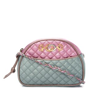 Gucci Quilted Trapuntata Crossbody Bag in Pink and Blue | Luna Bags