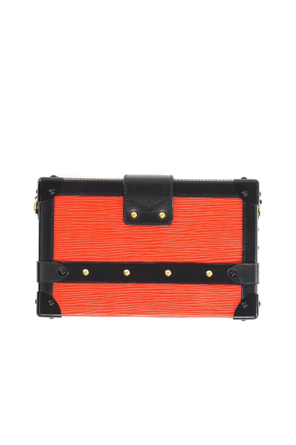 LOUIS VUITTON Red Epi Petite Malle Shoulder Bag | Luna Bags