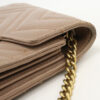 GUCCI 474575 Quilted mini GG Marmont Diagonal Shoulder Bag leather Beige Women | Luna Bags - Image 8