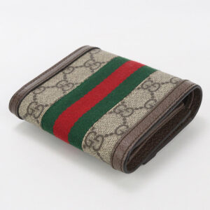 GUCCI GU84045 Tri-fold wallet Ofidia Three fold wallet GG Supreme Beige Women | Luna Bags
