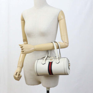 GUCCI GU84088 small boston bag Ofidia Mini Boston leather white Women | Luna Bags
