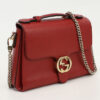 GUCCI 510302 2WAY handbag Interlocking G Handbag leather Red Women | Luna Bags - Image 6