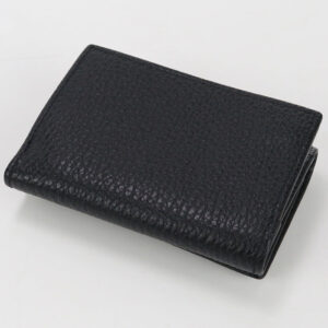 GUCCI 735829 Tri-fold wallet GG Marmont with coin purse leather black unisex | Luna Bags
