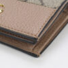 GUCCI 658610 GG Marmont Flap wallet GG Supreme Canvas/leather beige Women | Luna Bags - Image 7