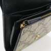 GUCCI 598587 Bi-fold wallet GG Marmont Double G Medium wallet GG Supreme Canvas, leather black Women | Luna Bags - Image 6
