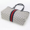 GUCCI 631685 96IWN 4076 Medium Tote Bag Ofidia GG Supreme/leather navy Women | Luna Bags - Image 2