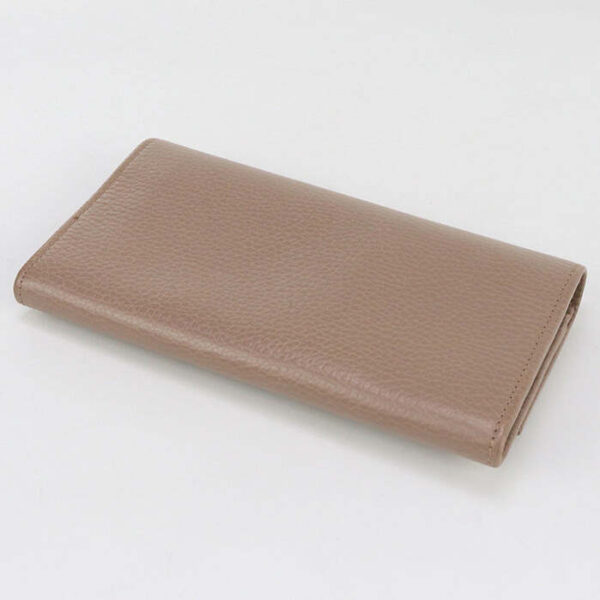 GUCCI 456116 Long Wallet Petit Marmont Double G Flap wallet leather beige Women | Luna Bags
