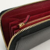 GUCCI 456117 Zip around wallet Double G PurseZip Around leather Black Women | Luna Bags - Image 4