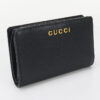 GUCCI 772640 0OP0N 1000 Card Case wallet Gucci Script Folded leather black Women | Luna Bags - Image 8