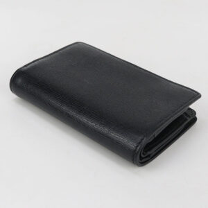 GUCCI 772640 0OP0N 1000 Card Case wallet Gucci Script Folded leather black Women | Luna Bags