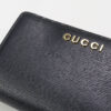 GUCCI 772640 0OP0N 1000 Card Case wallet Gucci Script Folded leather black Women | Luna Bags - Image 6