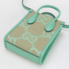 GUCCI 671623 Tote Bag Jumbo GG 2WAY MiniTote Bag GG canvas, leather green Women | Luna Bags - Image 3